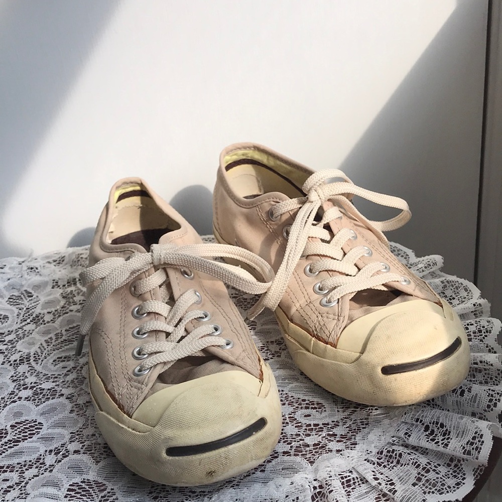 Jack Purcell Converse Low tops Tan Fabric Unisex 8